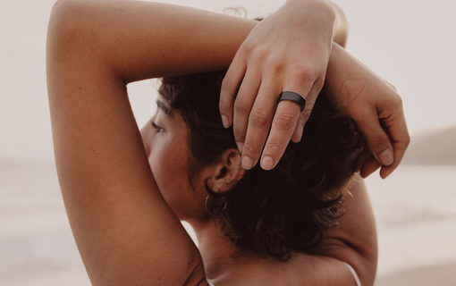 Oura Ring on a hand
