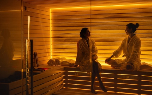 Modern bathhouse interior