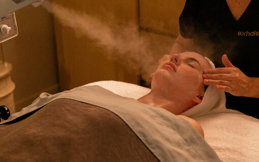 Exhale Spa facial treatment